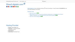 
                            12. Www3.digialm.com Error Analysis (By Tools) - Website Success Tools