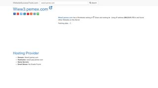
                            9. Www3.pemex.com Error Analysis (By Tools) - Website Success Tools