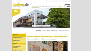 
                            11. www.aachen.de - Malwettbewerb: Auszeichnung und Onlinegalerie