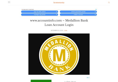 
                            5. www.accountinfo.com - Medallion Bank Loan Account Login -