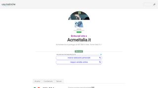 
                            7. www.Acmeitalia.it - Acme Italia S.r.l. - Urlm.it