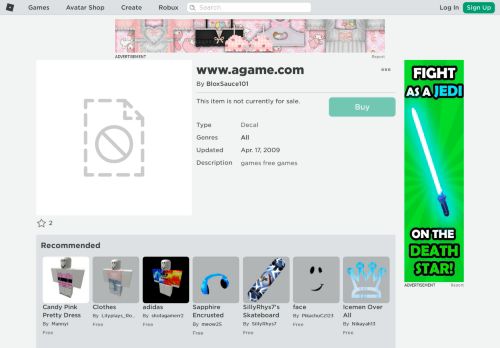 
                            6. www.agame.com - Roblox