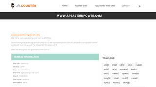 
                            11. www.apeasternpower.com - ::APEPDCL:: - url counter