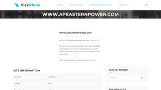 
                            12. www.apeasternpower.com - ::APEPDCL:: - VieWebsite