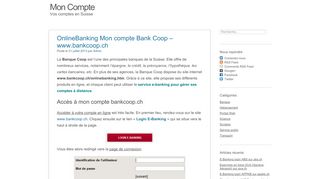 
                            6. www.bankcoop.ch OnlineBanking Mon compte Bank Coop