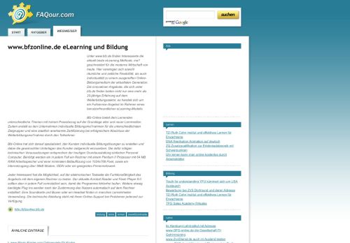 
                            4. www.bfzonline.de eLearning und Bildung