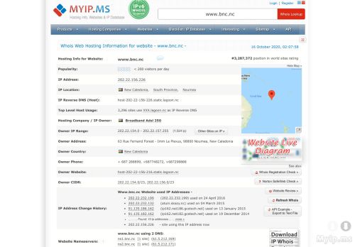 
                            8. Www.bnc.nc - Domain and Hosting - Myip.ms