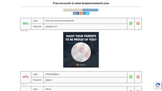 
                            4. www.brazzersnetwork.com - free accounts, logins and passwords