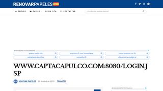 
                            10. www.captacapulco.com:8080/login.jsp | Trámites Extranjería