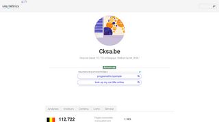 
                            8. www.Cksa.be - Welkom bij het CKSA