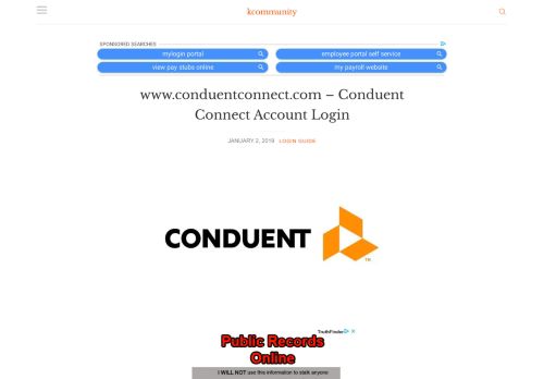 
                            4. www.conduentconnect.com﻿ - Conduent Connect Account Login -