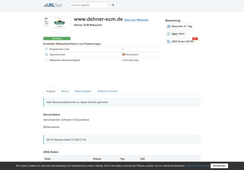 
                            4. www.dehner-scm.de - Dehner SCM Webportal - URLStat