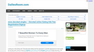 
                            5. www.devoted.singles - Devoted online Dating Site free Registration ...
