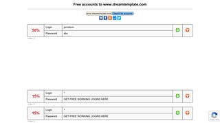 
                            3. www.dreamtemplate.com - free accounts, logins and passwords