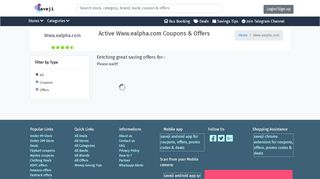 
                            13. Www.ealpha.com Feb 2019: Upto 80% offers - Saveji