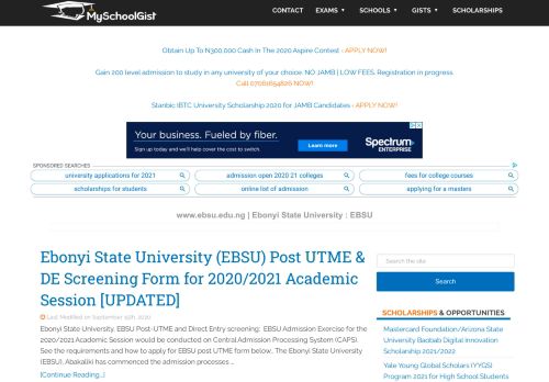 
                            9. www.ebsu.edu.ng | Ebonyi State University : EBSU News - MySchoolGist