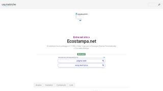 
                            11. www.Ecostampa.net - Login per la Rassegna Stampa Personalizzata