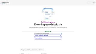 
                            3. www.Elearning-zaw-leipzig.de - ZAW Online Akademie - Urlm.de