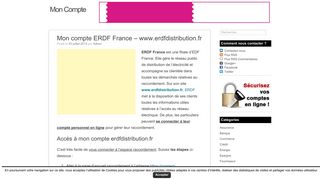 
                            8. www.erdfdistribution.fr Mon compte ERDF France - Moncompteinternet.fr
