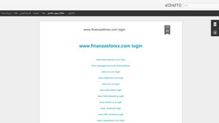 
                            3. www.finanzasforex.com login | el3ref10