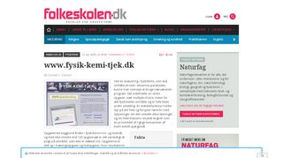
                            4. www.fysik-kemi-tjek.dk - Folkeskolen.dk