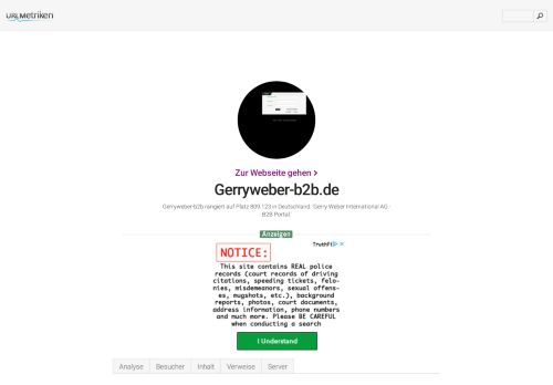 
                            7. www.Gerryweber-b2b.de - Gerry Weber International AG - Urlm.de