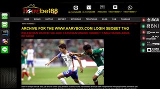 
                            10. www.harybox.com Login sbobet Archives | Situs Agen Judi Bola ...