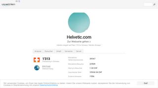 
                            6. www.Helvetic.com - Helvetic Airways - urlmetriken.ch