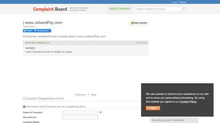 
                            1. www.jobandpay.com Complaints