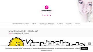 
                            9. www.Knuddels.de - Gecheckt! - Aniis kleine Welt