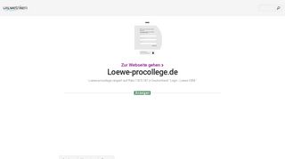 
                            6. www.Loewe-procollege.de - Login - Loewe CRM - Urlm.de