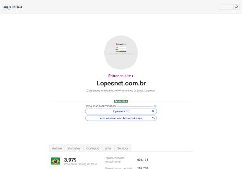 
                            5. www.Lopesnet.com.br - Lopesnet - urlm