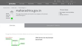 
                            10. www.mahasdb.maharashtra.gov.in - Domain - McAfee Labs Threat ...