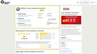 
                            3. www.matratzen-concord.de Bewertungen & Erfahrungen | Trusted ...