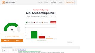 
                            12. www.mayavape.com SEO Report | SeoSiteCheckup.com