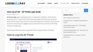 
                            8. www.my.af.mil - AF Portal Login Guide - loginbillpay