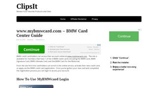 
                            12. www.mybmwcard.com - BMW Card Center Guide - Clipsit