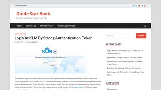
                            5. www.myklm.org - Login At KLM By Strong Authentication Token ...