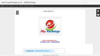 
                            8. www.myrecharge.co.in - MyRecharge