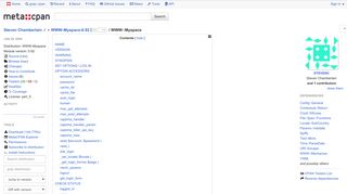 
                            8. WWW::Myspace - Access MySpace.com profile information from Perl ...