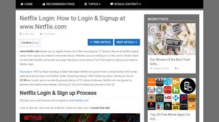 
                            5. www.Netflix.com: How To Create Your First Account And Login