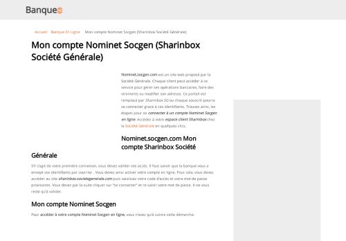 
                            6. www.nominet.socgen.com Mon compte Sharinbox Société Générale