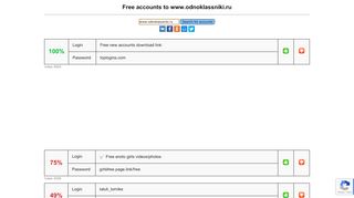 
                            4. www.odnoklassniki.ru - free accounts, logins and passwords