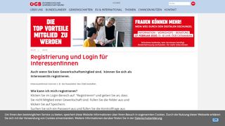 
                            8. www.oegb.at - Registrierung und Login für InteressentInnen
