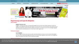 
                            9. www.oegb.at - Registrierung und Login für Mitglieder