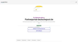 
                            3. www.Partnerportal-deutschepost.de - Partnerportal DPAG - Urlm.de