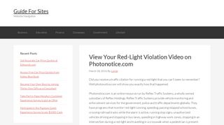 
                            4. www.photonotice.com - View Your Red-Light Violation Video on ...