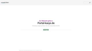 
                            3. www.Portal-kasys.de - KA-SYS - Urlm.de