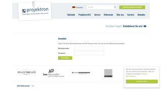 
                            1. www.projektron.de/login