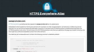 
                            6. wwwpromoter.com - HTTPS Everywhere Atlas